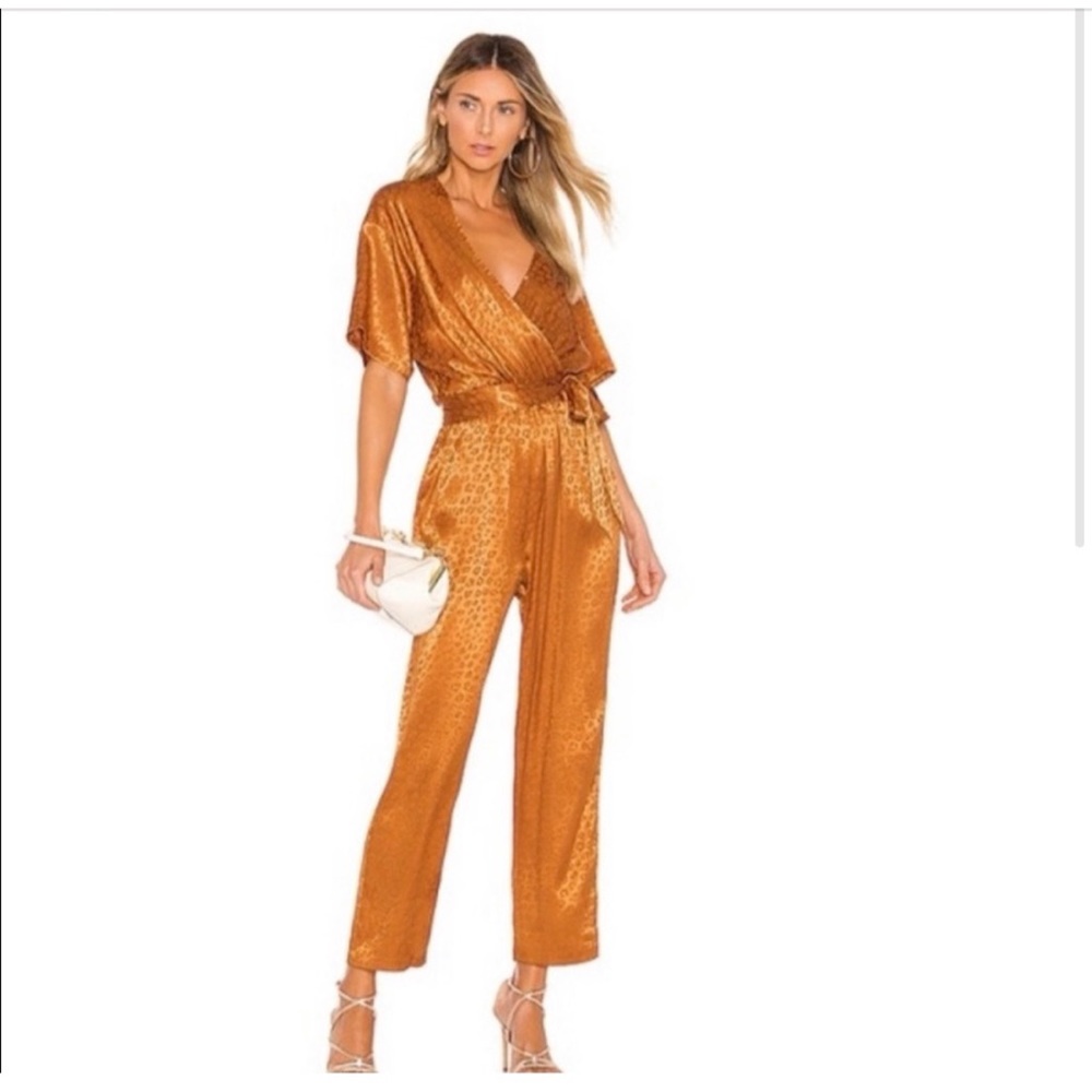 NWT Joie Tau Copper Jumpsuit. Size S. Beautiful